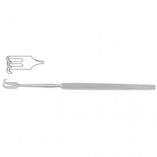Wound Retractor 3 Sharp Prongs - Small Curve Stainless Steel, 16.5 cm - 6 1/2" Width 7.0 mm